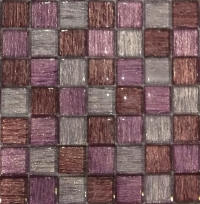 Skleněná mozaika růžová MSR104